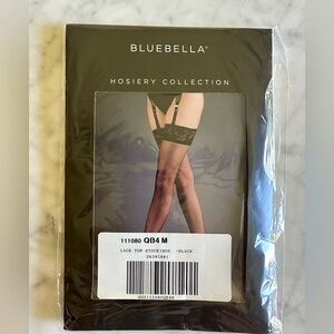 NEW Bluebella Lacetop stockings black medium